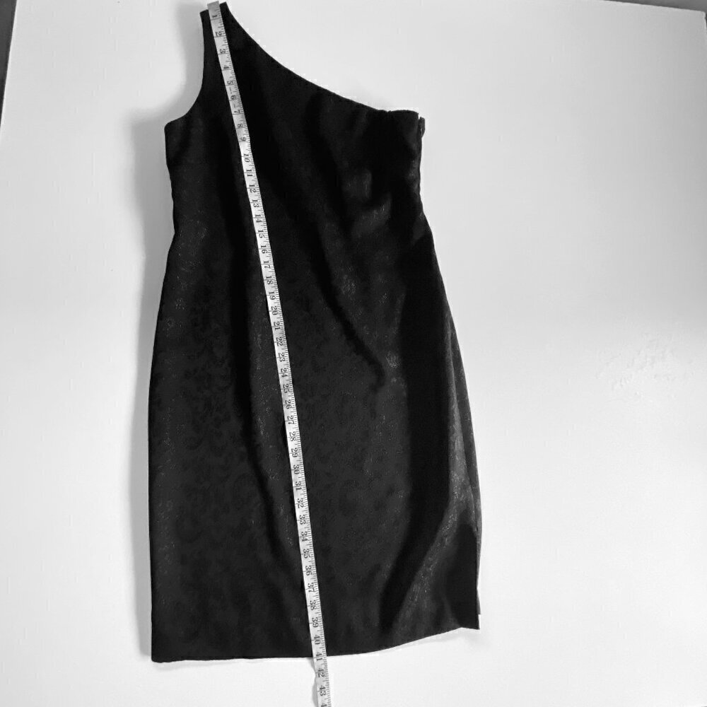 Jones New York One Shoulder Shimmer Damask Dress sz 10​​​​​​​​​ - Picture 6 of 10